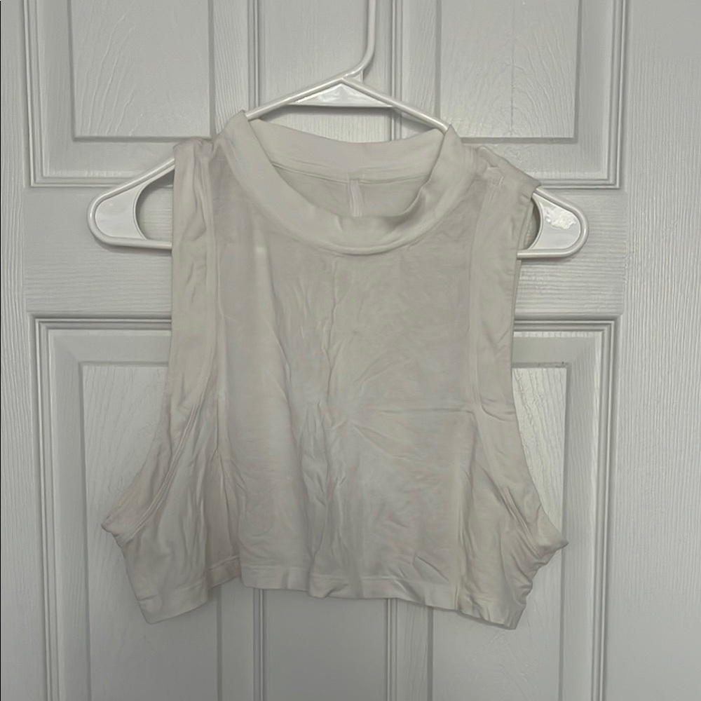 Lululemon cropped muscle tank - Women's Sleeveless White Top